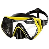 Sportastisch Taucherbrille „Dive Under“ Anti-Fog Anti-Leck Tauchmaske mit Panoramablick gehärtetes Glas Schnorchelmaske Erwachsene Tauchen Schnorcheln